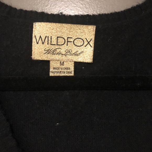 Wildfox White Label Black Red Sequin Heart Sweater - Picture 3 of 6